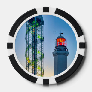 Leuchtturm und Alphabetischer Turm Pokerchips