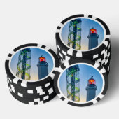 Leuchtturm und Alphabetischer Turm Pokerchips (Stapel)