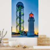 Leuchtturm und Alphabetischer Turm Poster (Küche)