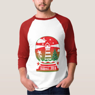 Leuchtturm und Baum Weihnachten Weihnachten Shirt