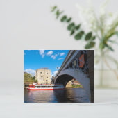 Leuchtturm und Brücke York Postkarte (Stehend Vorderseite)