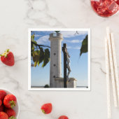 Leuchtturm und Kalvariationszentrum Cayeux sur Mer Serviette (Beispiel)