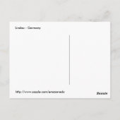 Leuchtturm und Löwe im Hafen von Lindau Postkarte (Rückseite)