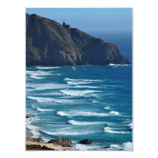 Leuchtturm und Meer Fotodruck (Vorne)