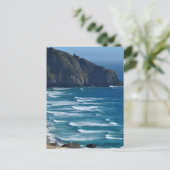 Leuchtturm und Meer Postkarte (Stehend Vorderseite)