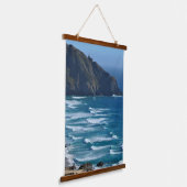 Leuchtturm und Meer Wandteppich Mit Holzrahmen (Gewinkelt)