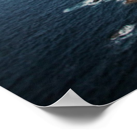 Leuchtturm und Museum | Cabo Vilan Galicia Spanien Poster (Ecke)