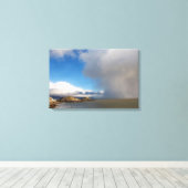 Leuchtturm und nahender Sturm Leinwanddruck (Insitu (Holzboden))