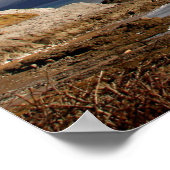 Leuchtturm und nahender Sturm Poster (Ecke)