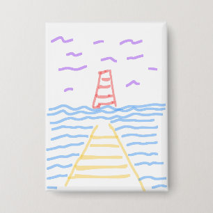 Leuchtturm und Pier Button