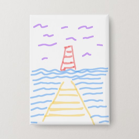 Leuchtturm und Pier Button (Vorderseite)