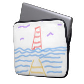 Leuchtturm und Pier Electronics Bag Laptopschutzhülle (Vorderseite Links)