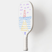 Leuchtturm und Pier Pickleball Schläger (Links)