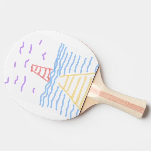 Leuchtturm und Pier Tischtennis Schläger (Seitenansicht)