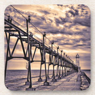 Leuchtturm und Pier von Grand Haven, Grand Haven Untersetzer