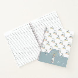 Leuchtturm und Sailboat Traumstrand Notizblock