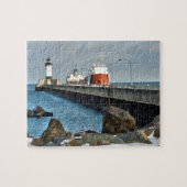 Leuchtturm und Schiff Puzzle (Horizontal)