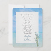 Leuchtturm und Segelboot Einladung (Rückseite)