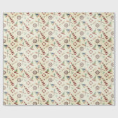 Leuchtturm und Segelboot Geschenkpapier (Flach)