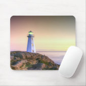 Leuchtturm und Sonnenuntergang Foto Mousepad (Mit Mouse)