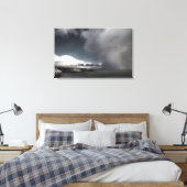Leuchtturm und Sturmwolken Leinwanddruck (Insitu (Schlafzimmer))