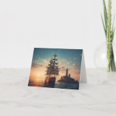 Leuchtturm- und Tallschiff-Note Karte (Vorderseite)