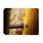 Leuchtturm unter Dramatischem Himmel Magnet (Horizontal)