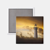 Leuchtturm unter Dramatischem Himmel Magnet (Vorderseite/Rückseite)
