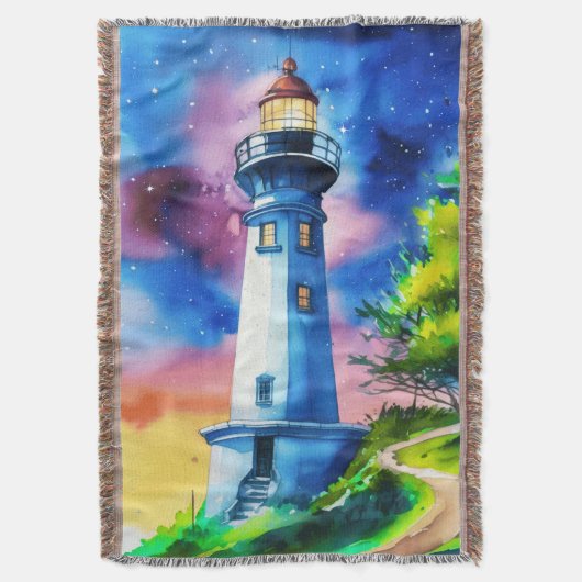 Leuchtturm unter einem Sternenhimmel Decke (Vorderseite Vertikal)