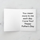 Leuchtturm Vatertagskarte (Großdruck) Karte (Innenseite)