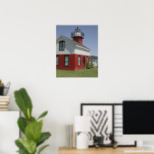 Leuchtturm verlagert Küste in Douglas nahe 2 Poster (Heimbüro)