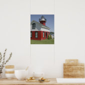 Leuchtturm verlagert Küste in Douglas nahe 2 Poster (Küche)