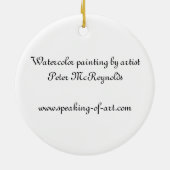 Leuchtturm-Verzierung Keramik Ornament (Hinten)