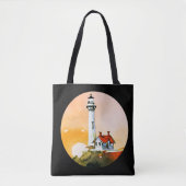 Leuchtturm Vignette Tote Bag Tasche (Vorderseite)