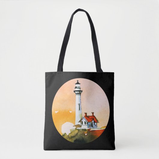 Leuchtturm Vignette Tote Bag Tasche (Vorderseite)