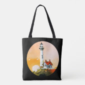 Leuchtturm Vignette Tote Bag Tasche (Rückseite)