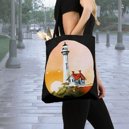 Leuchtturm Vignette Tote Bag Tasche