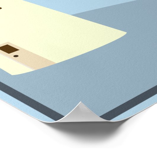 Leuchtturm Vintag Poster (Ecke)