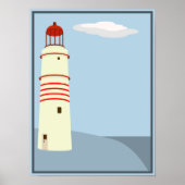 Leuchtturm Vintag Poster (Vorne)