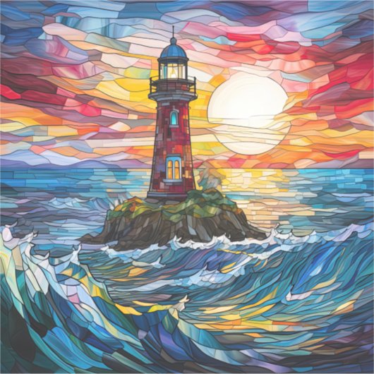 Leuchtturm Vinyl Sticker (Vorderseite)