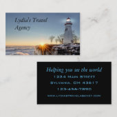 Leuchtturm Visitenkarte (Vorne/Hinten)