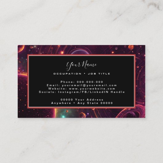 Leuchtturm Visitenkarte (Rückseite)