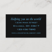 Leuchtturm Visitenkarte (Rückseite)