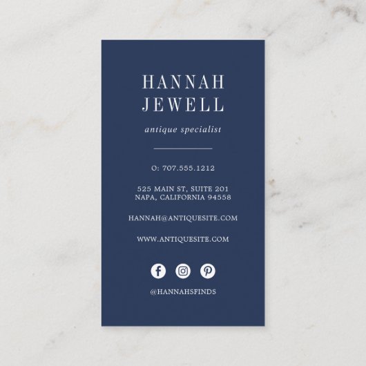 Leuchtturm Visitenkarte (Rückseite)