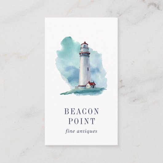 Leuchtturm Visitenkarte (Vorderseite)