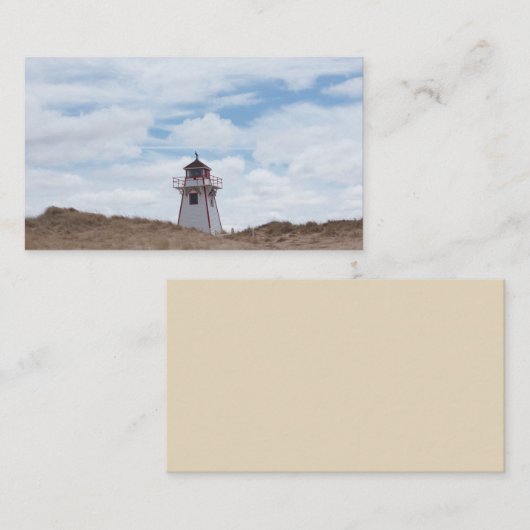 Leuchtturm Visitenkarte (Vorne/Hinten)