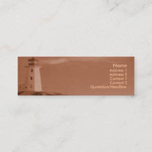 Leuchtturm-Visitenkarte Mini Visitenkarte