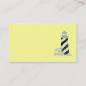 Leuchtturm-Visitenkarte Visitenkarte (Rückseite)