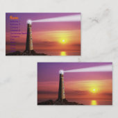 Leuchtturm-Visitenkarte Visitenkarte (Vorne/Hinten)