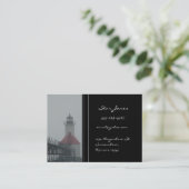 Leuchtturm-Visitenkarte Visitenkarte (Stehend Vorderseite)